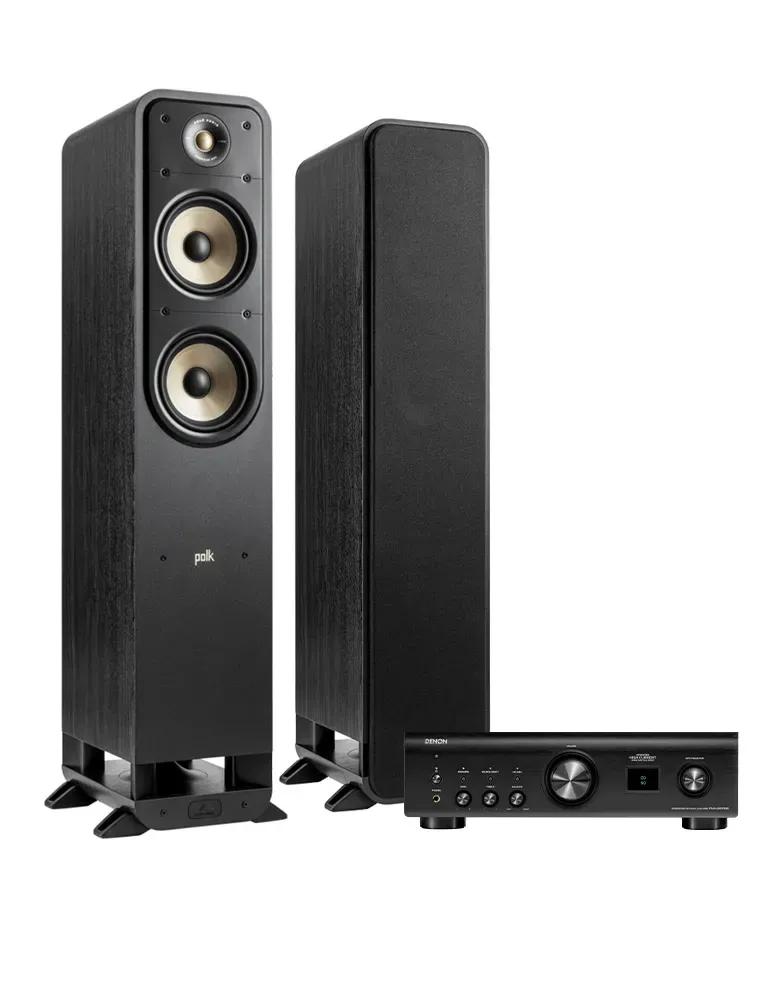 DENON Denon PMA-900H + Polk Audio ES55 — Zestaw stereo Hi-Fi z HEOS i strumieniowaniem