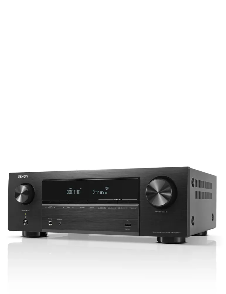 DENON Zestaw Denon AVR-X580BT + Polk Audio T50/T15/T30 — Domowy system audio 5.0