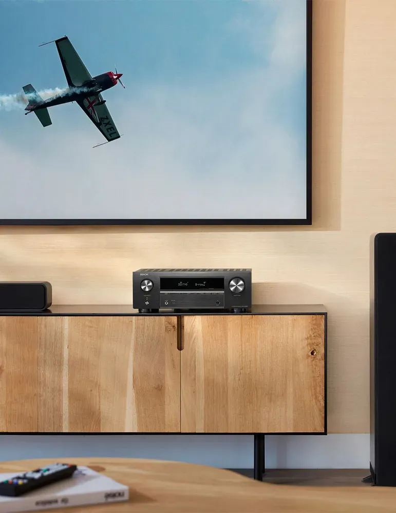 DENON Zestaw Denon AVR-X580BT + Polk Audio T50/T15/T30 — Domowy system audio 5.0