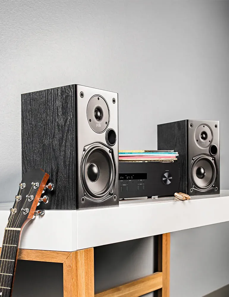 POLK AUDIO Polk Audio T15 — Kolumny podstawkowe z szerokim basem i Dynamic Balance