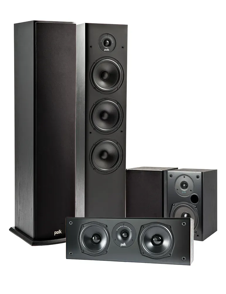 DENON Zestaw Denon AVR-X580BT + Polk Audio T50/T15/T30 — Domowy system audio 5.0