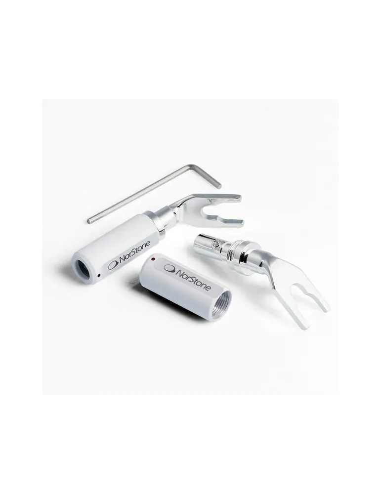 NORSTONE Norstone Spade Connector — Wtyki typu widły do kabli głośnikowych Hi-Fi (4 szt.)
