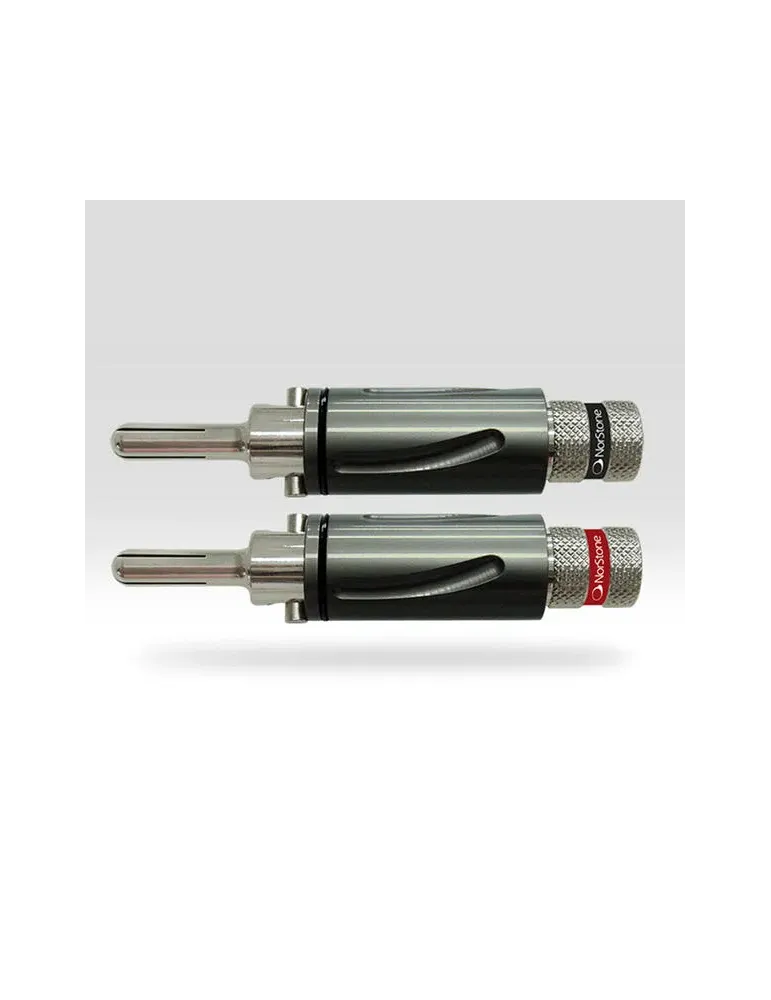 NORSTONE Norstone BLS500 — Wtyki bananowe srebrzone OFC 6mm² (4 szt.) z systemem Lock'In