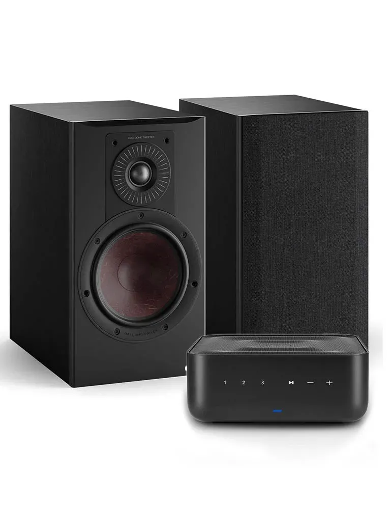 DENON Denon Home AMP + Dali Opticon 2 MK2 — Zestaw stereo Hi-Fi z Bluetooth i Wi-Fi