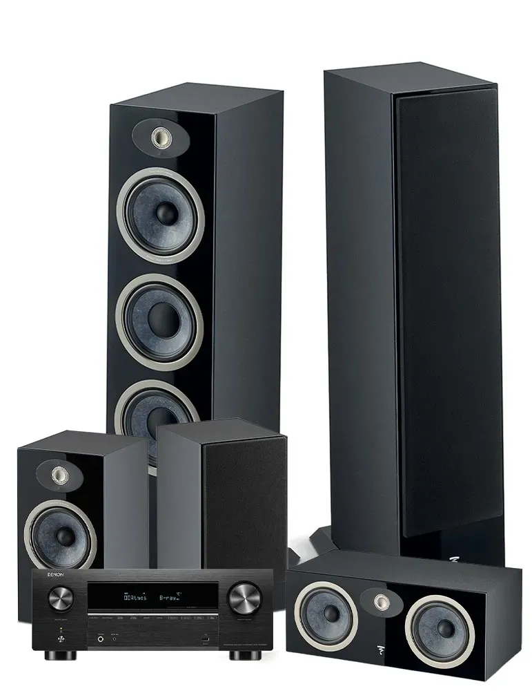 DENON Denon AVC-X3800H + Focal Theva N3/N1/Center — Kino domowe 5.0 z Dolby Atmos