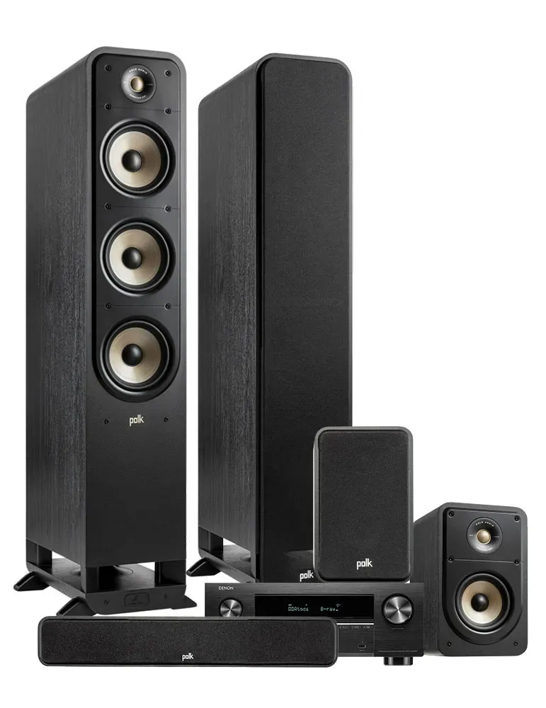 DENON Denon AVC-X3800H + Polk Audio ES60/ES15/ES35C — Kino domowe 5.0 z Dolby Atmos