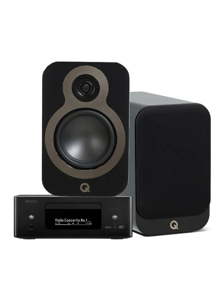 DENON Denon RCD-N12 DAB — Zestaw stereo z kolumnami Q Acoustics 3030c