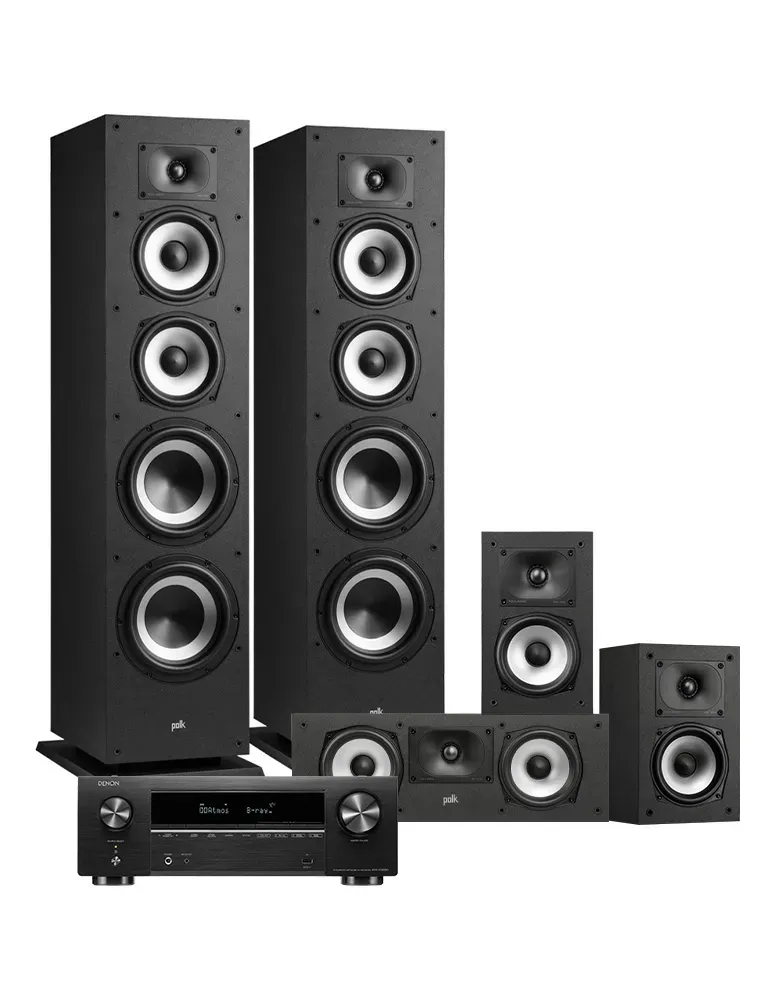 DENON Zestaw Denon AVR-X1800H z Polk XT70/XT15/XT30C — Profesjonalne audio 5.0